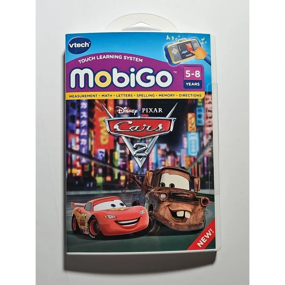 VTech MobiGo‎ Software Disney Pixar CARS 2 Learning Games Math Spelling Memory